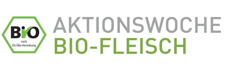 Banner: Aktionswoche Bio-Fleisch mit Bio-Siegel