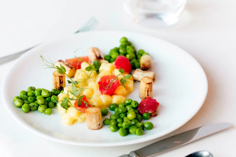 Gnocchetti mit Spargel und Parmigiano. Klick öffnet Fenster zum Rezept.