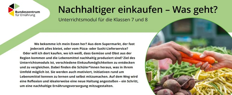 Titelbild "Nachhaltiger einkaufen - was geht?".