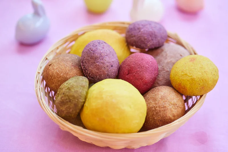 Bunte Osterbrötchen, Foto: Marcus Gloger