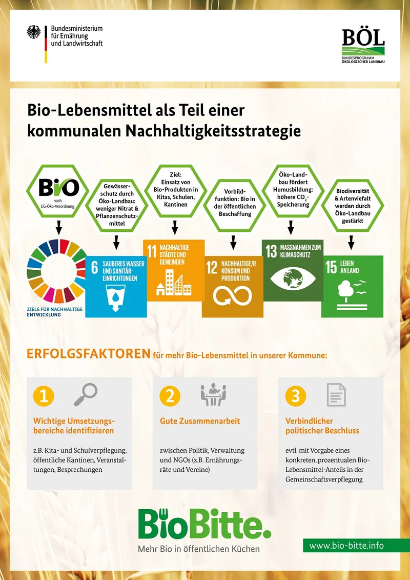 Infoblatt zur kommunalen Nachhaltigkeitsstrategie. Klick führt zu Großansicht in neuem Fenster.