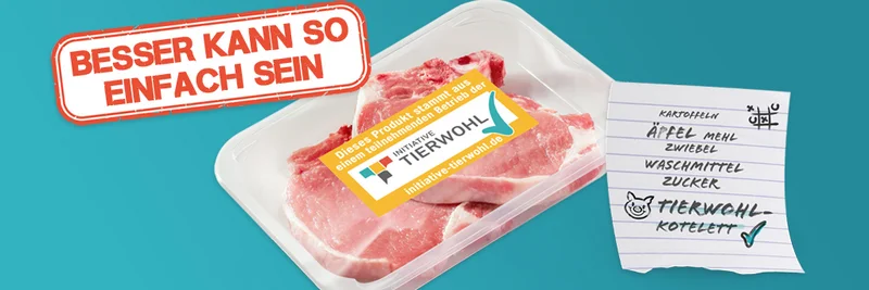 Schweineschnitzel der Initiative Tierwohl.