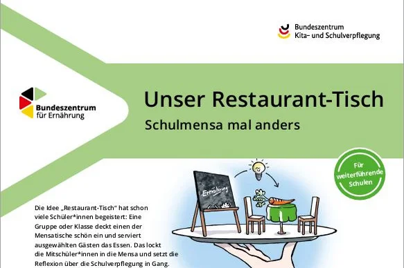 Titelbild "Unser Restaurant-Tisch. Schulmensa mal anders".