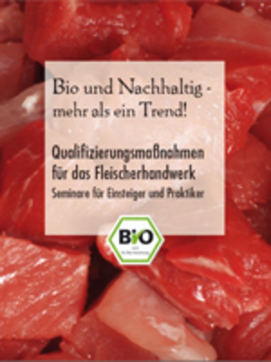 Cover Broschüre "Qualifizierungsmaßnahmen für das Fleischerhandwerk"