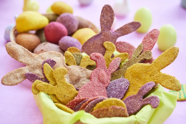 Bunte Cräcker Bunte Cräcker. Klick auf das Bild führt zum Rezept.