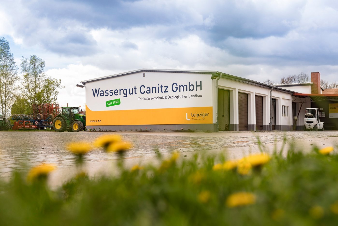 Betriebsgebäude des Wassergut Canitz GmbH. Foto: Leipziger Gruppe