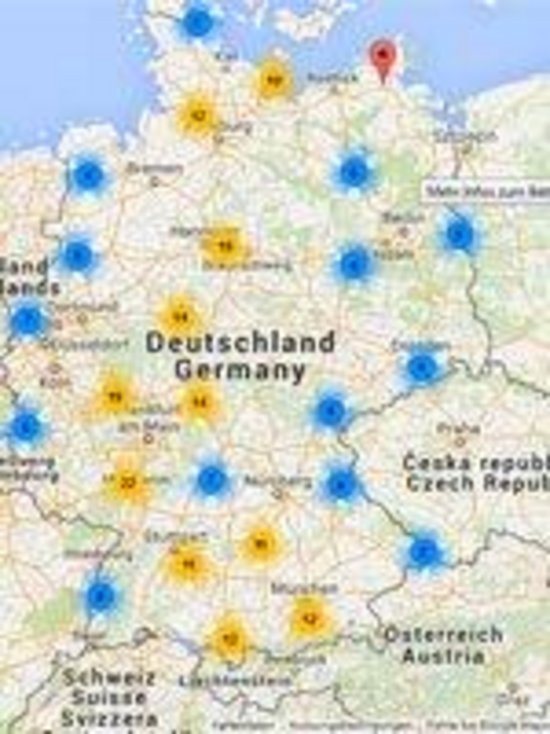 Deutschlandkarte Demobetriebe