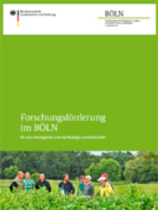 Cover der Broschüre Forschungsförderung im BÖLN