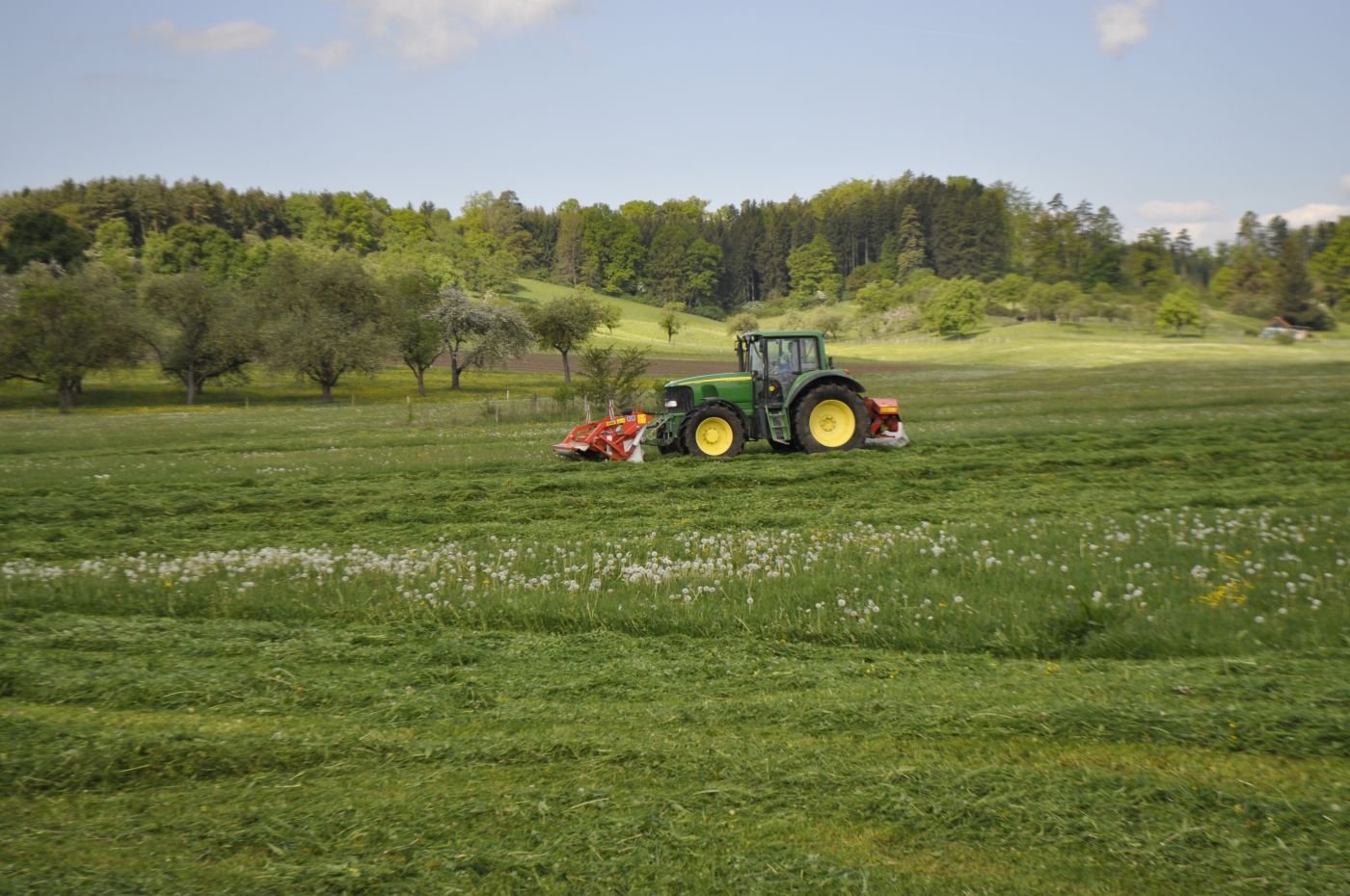 Traktor auf dem Feld