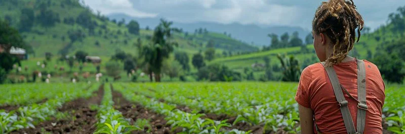 Farmerin in Afrika.