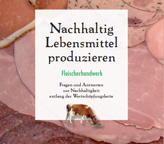 Cover Nachhaltig Lebensmittel produzieren - Fleischerhandwerk