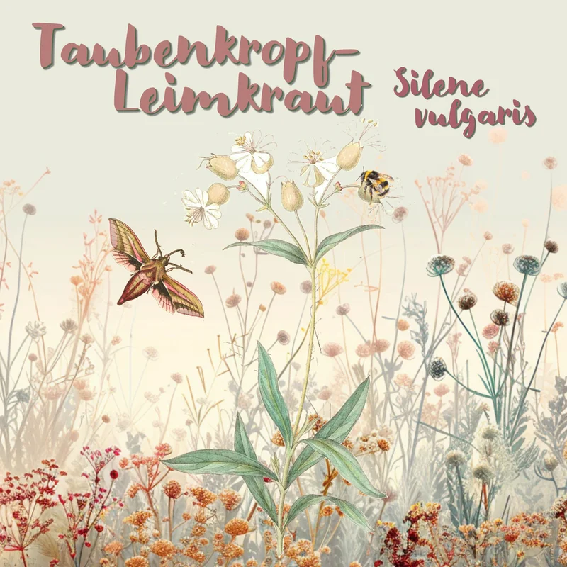 Taubenkropf-Leimkraut. Klickl führt zu Großansicht in neuem Fenster.