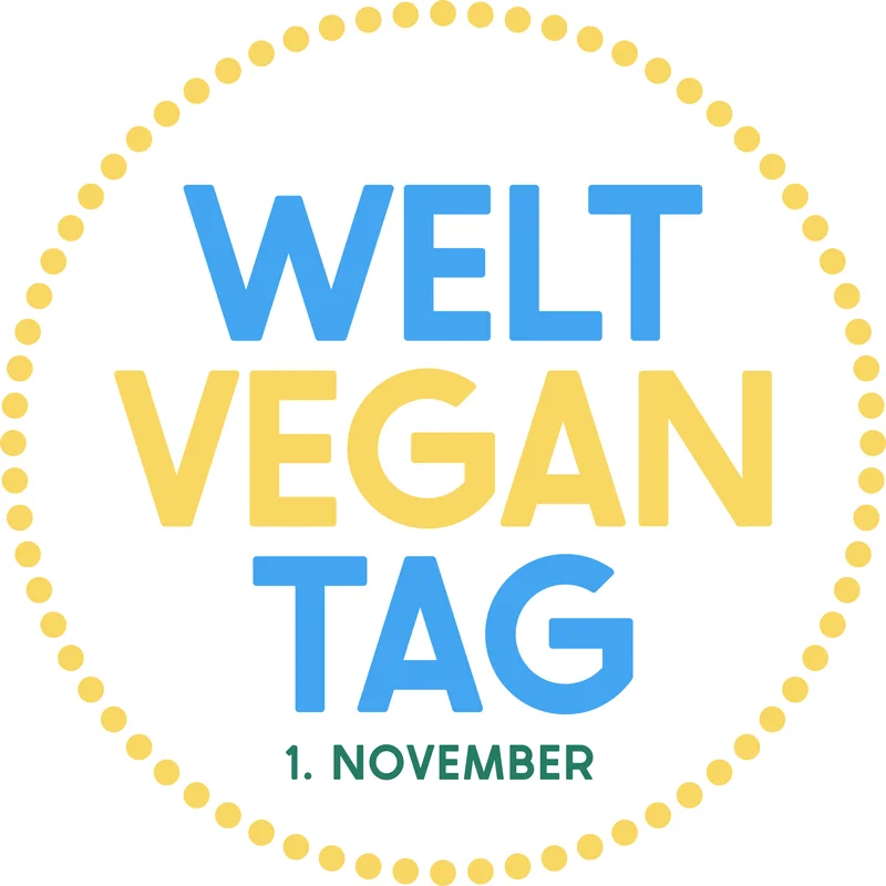 Logo des Weltvegantags. Klick führt zu Großansicht.