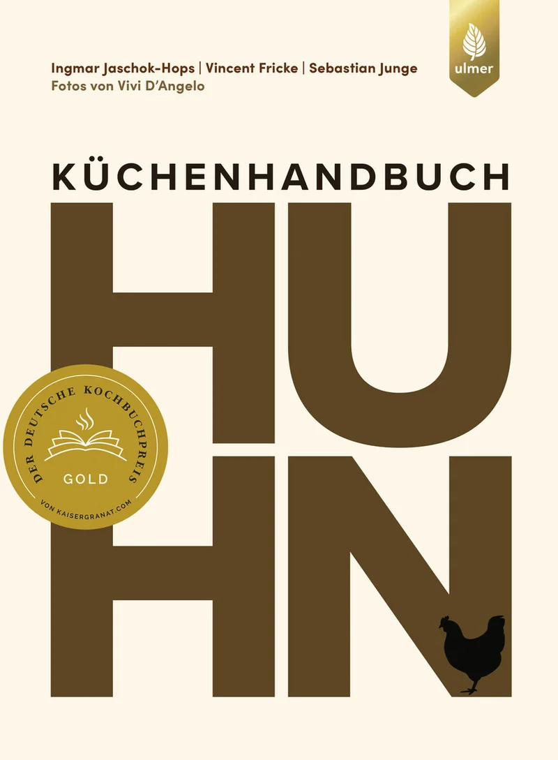 Cover des Buches. Es steht dort in groß das Wort Huhn.