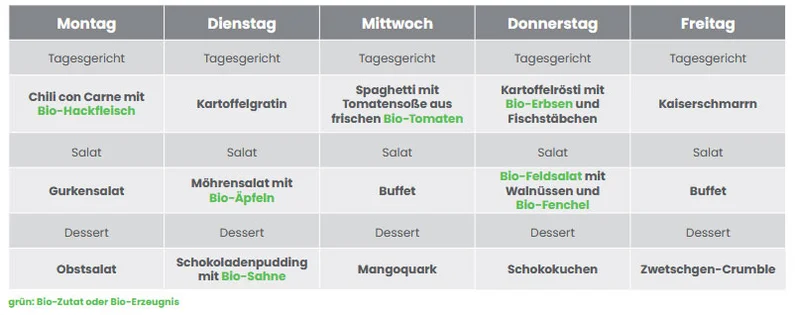 Beispielspeiseplan 2