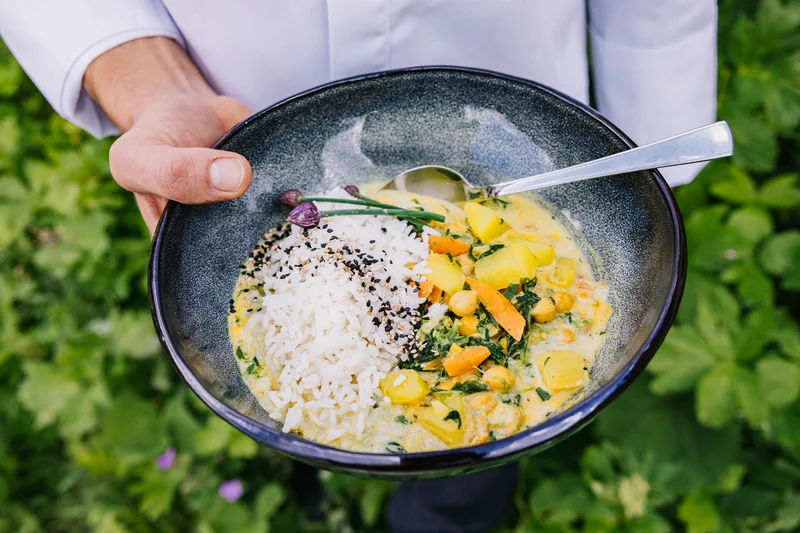 Kichererbsen-Curry. Foto: Martin Erd
