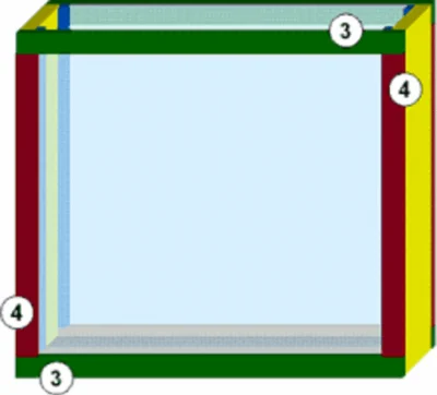 Schematische Darstellung: Zusammengesetzter Regenwurmkasten