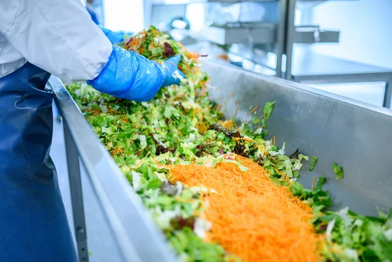 Blick in die Fresh-Cut-Produktion.