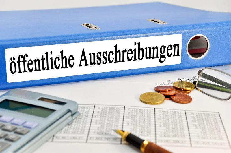 Ordnerrücken: Öffentliche Ausschreibungen
