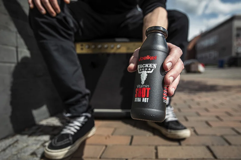 Limitierter Ingwershot von Voelkel für das Wacken Open Air.