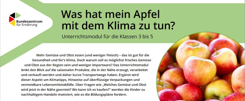 Titelbild "Was hat mein Apfel mit dem Klima zu tun?"