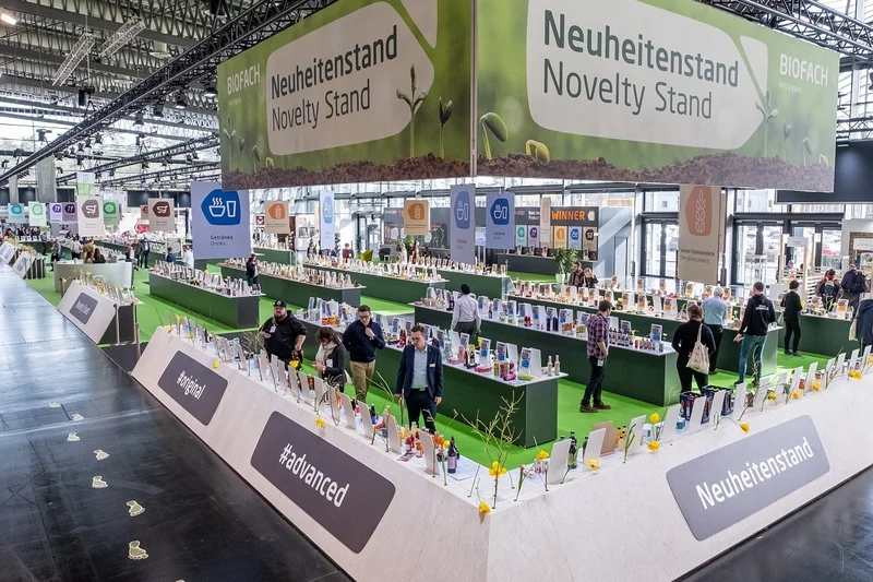Messestand auf der Biofach. Klick führt zu Großansicht im neuen Fenster.