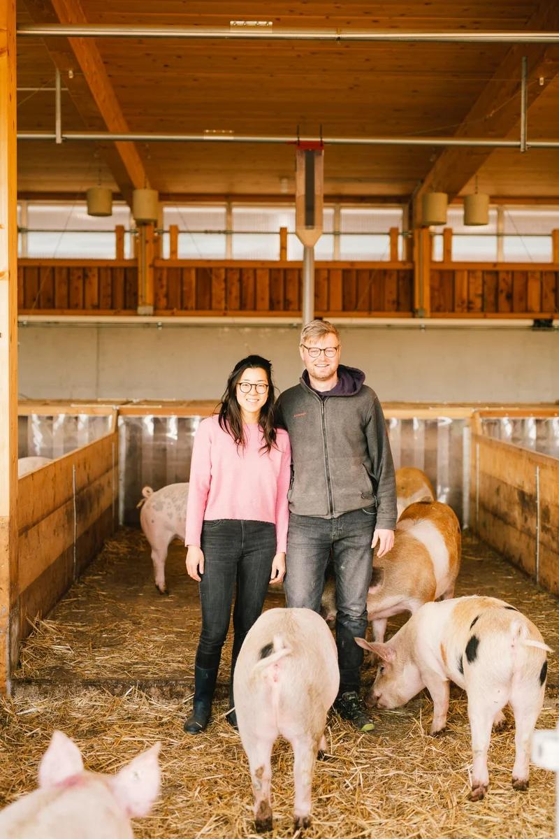 Menschen im Schweinestall