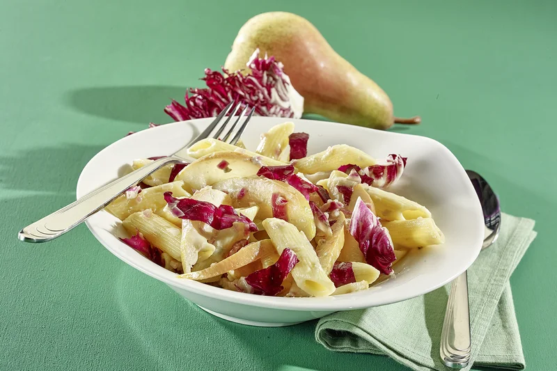 Penne mit Radicchio und Birnen 