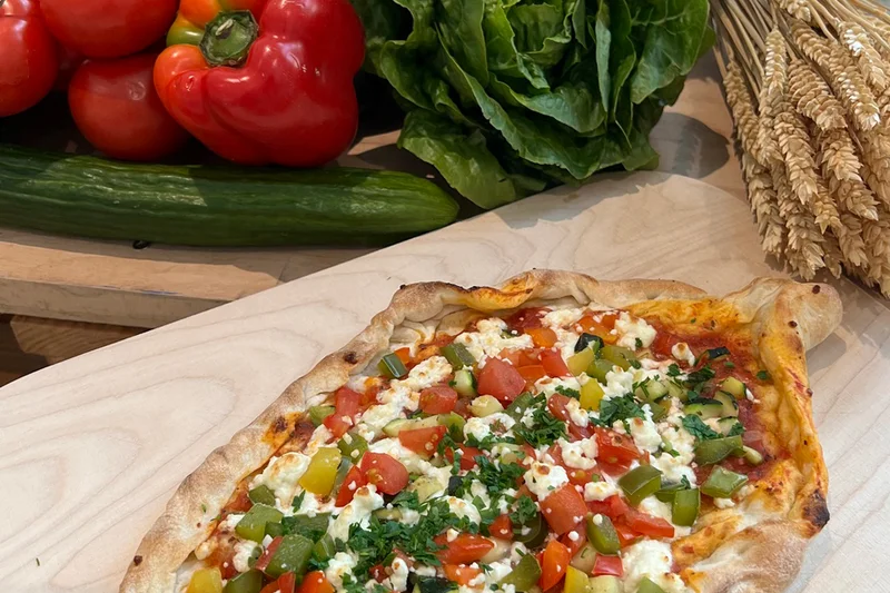 Vegetarisches Gericht in der Betriebskantine. Klick führt zu Großansicht in einer Lightbox. Zum Schließen der Lightbox ESC drücken.