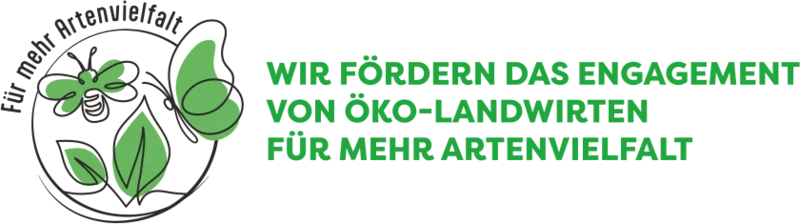 Logo des Naturland-Förderprogramms Artenvielfalt.