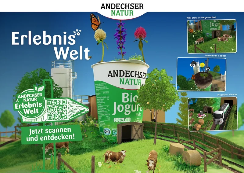 3D-Erlebniswelt der Andechser Molkerei Scheitz.