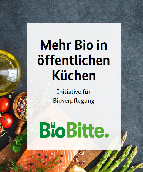 Cover der Broschüre für mehr Bio in öffentlichen Küchen