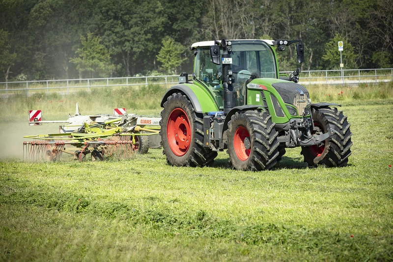 Trecker auf dem Feld