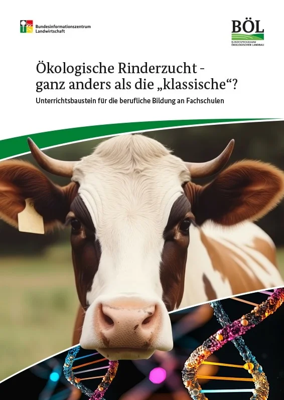Cover des Unterrichtsbausteins Rinderzucht