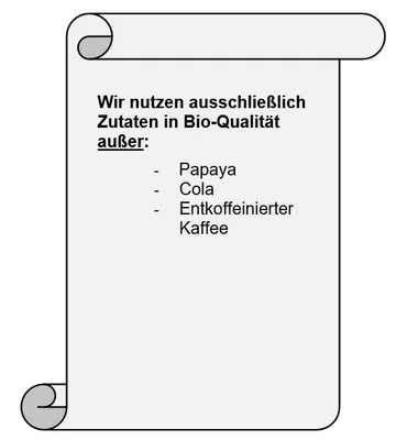 Nicht-Bio-Zutatenliste