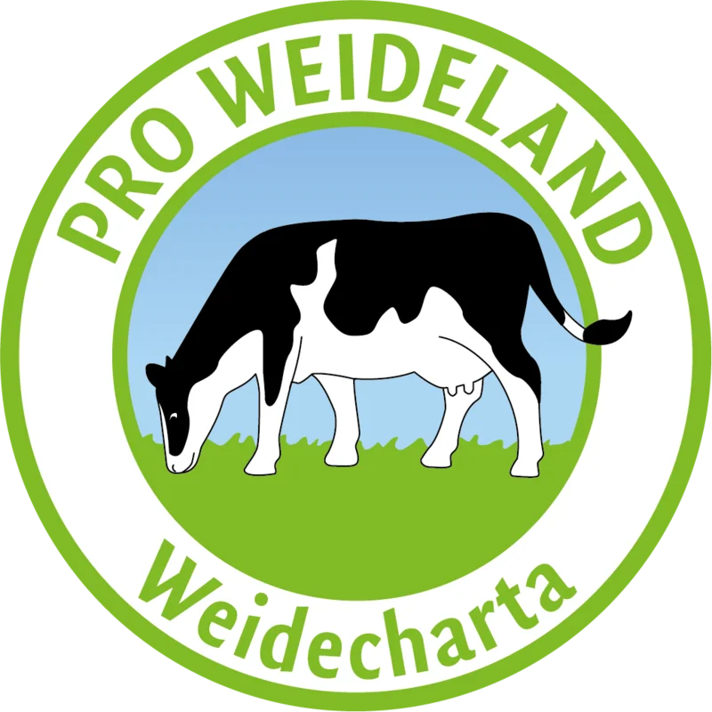 Weidemilch-Siegel. Klick führt zu Großansicht im neuen Fenster.