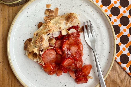 Erdbeergalette.
