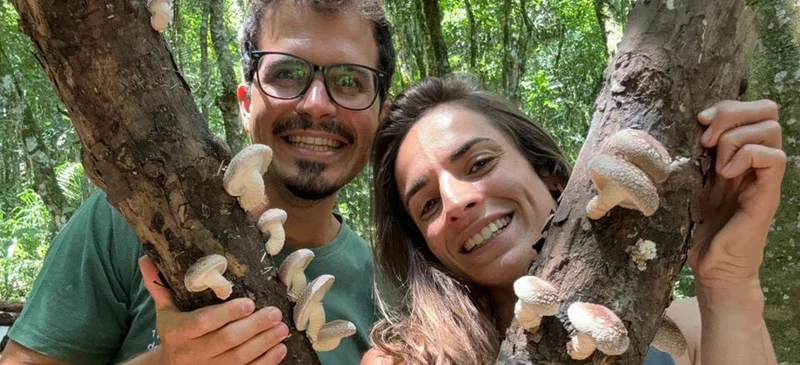 Karina Gonçalves David und ihr Mann.