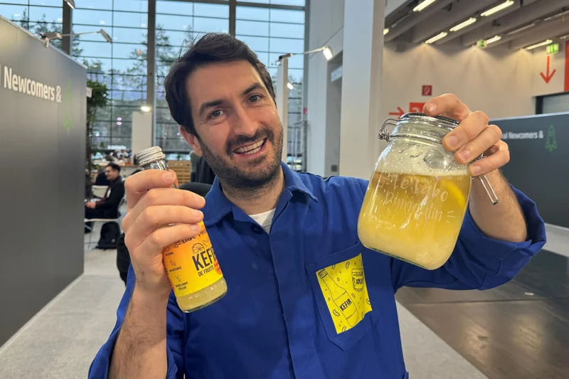 Aurelien Faba mit Wasserkefir