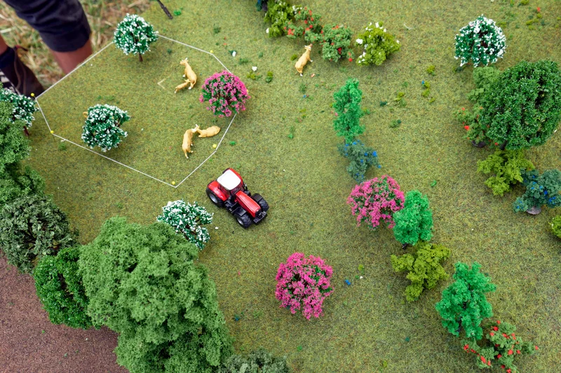 Agroforstmodell. Foto: BLE
