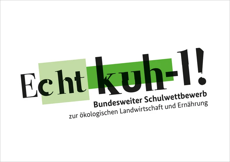 Logo des Schulwettbewerbs Echt Kuhl. Klick führt zu Großansicht in neuem Fenster.