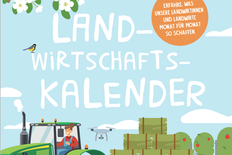 Cover vom Landwirtschaftskalender des Ministerium für Ernährung, Ländlichen Raums und Verbraucherschutz in Baden-Württemberg.