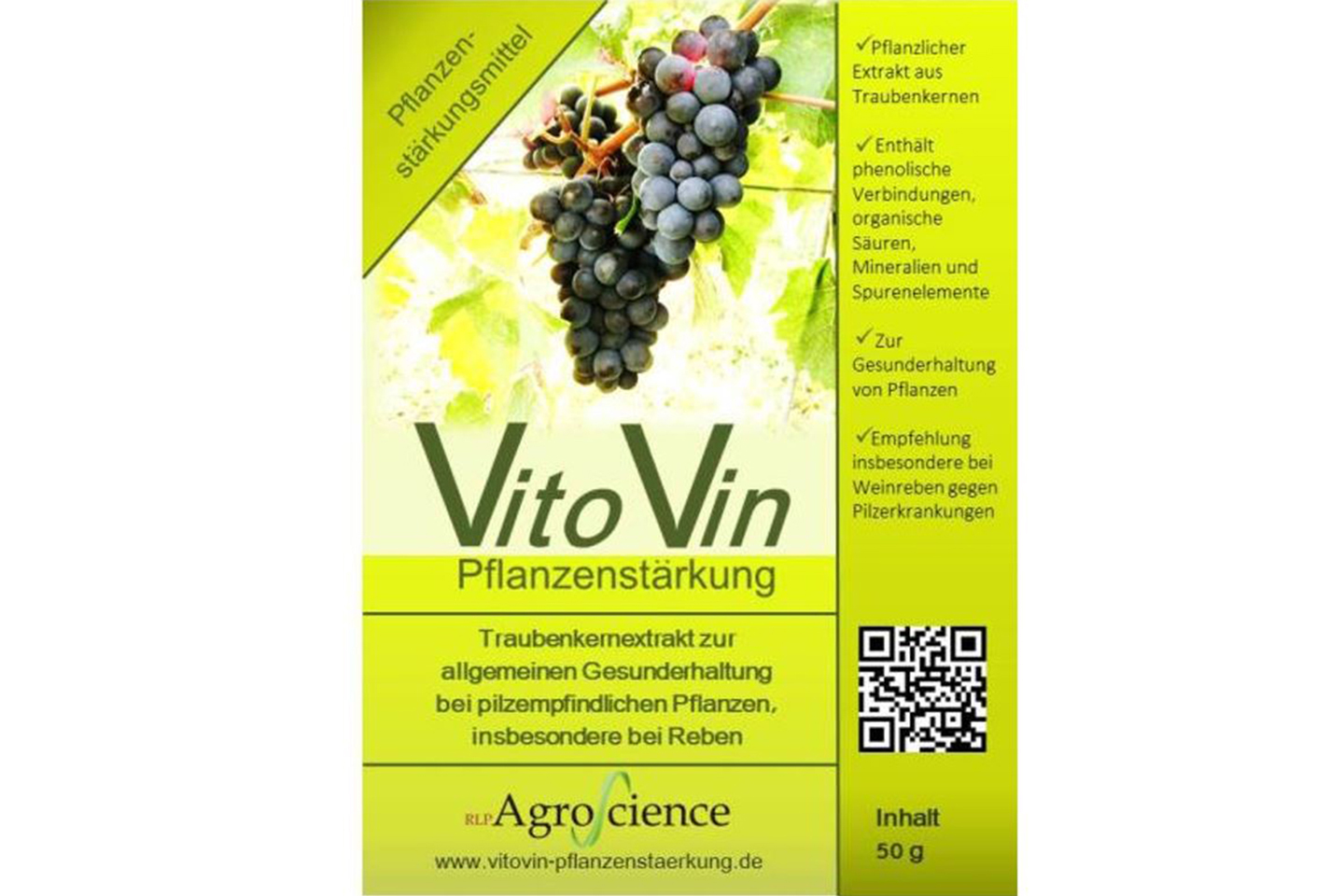 Cover von Pflanzenstärkungsmittel aus Traubenkernextrakt (Inhalt 50 g)